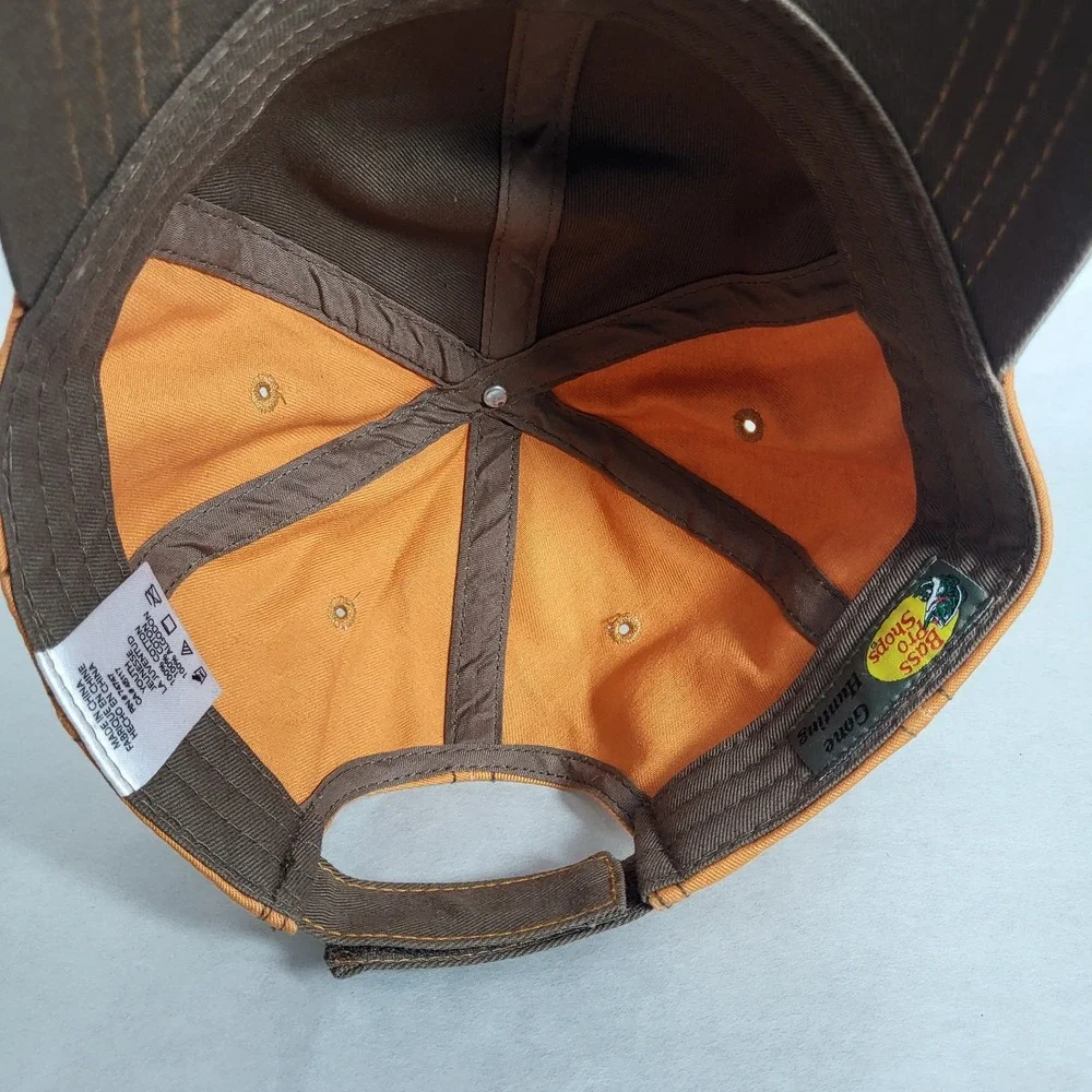 Bass Pro Shops Hunting All Star Brown/Orange Adult Strap Back Ball Hat Cap